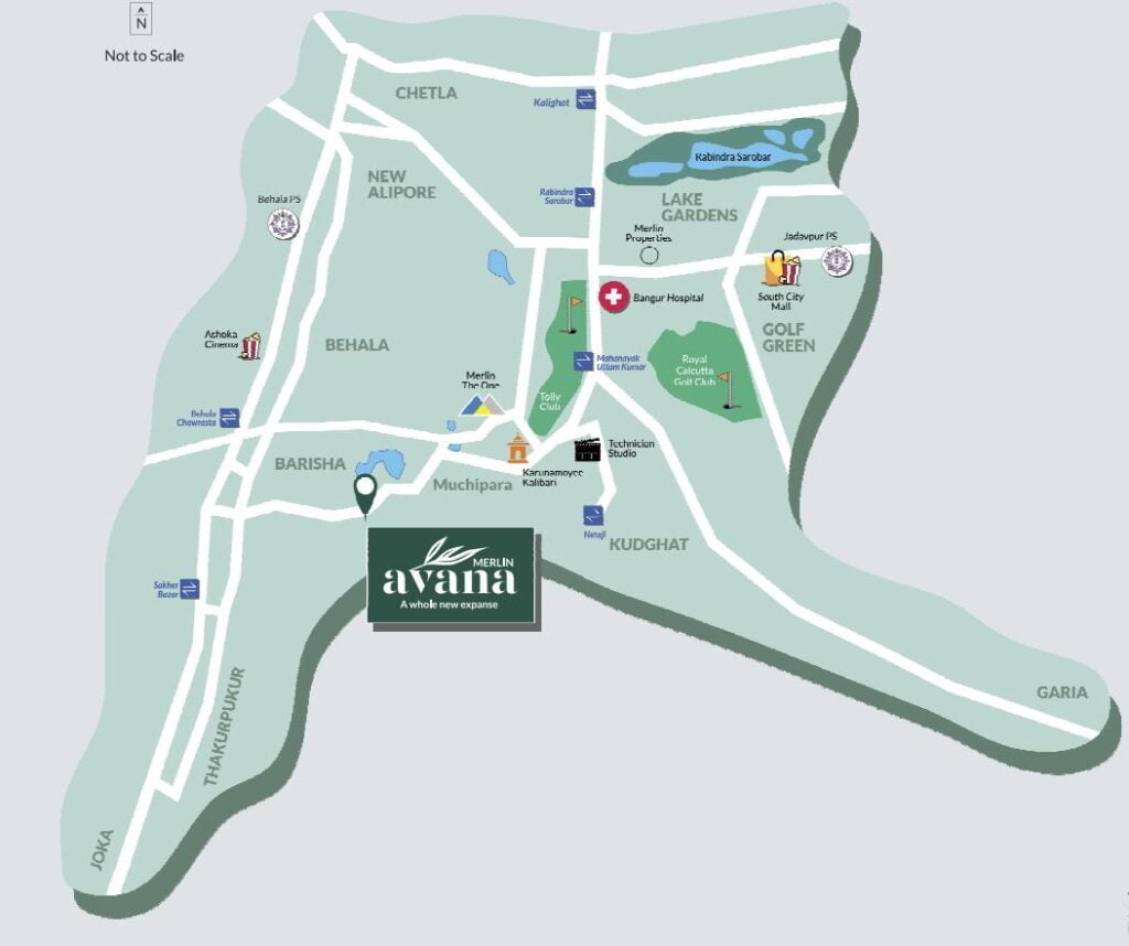 location map merlin avana